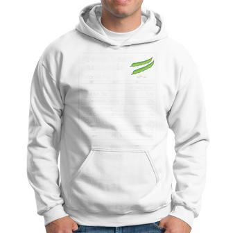 Green Beans Casserole Nutrition Facts Funny Thanksgiving Men Hoodie Graphic Print Hooded Sweatshirt - Seseable