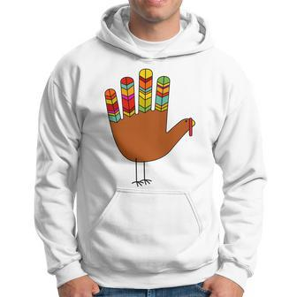Hand Turkey Thanksgiving Day Hoodie - Monsterry