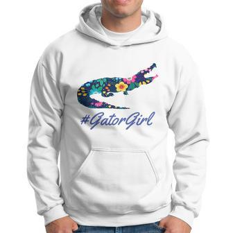 Hashtag Gator Girl Floral Hoodie - Thegiftio UK