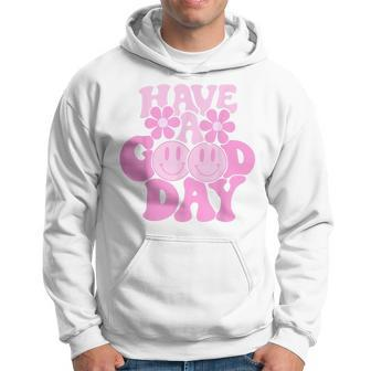 Have A Good Day Retro - Smile Face Preppy Aesthetic Hoodie | Mazezy