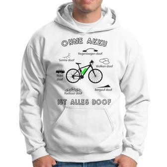 Herren E-Bike Mtb Spruch Für Emtb Radfahrer Mountainbiker Hoodie - Seseable