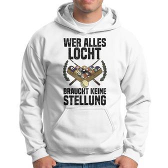 Herren Hoodie Billard & Snooker, Kreide & Kugel Design für Spieler - Seseable