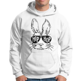 Hip Hop Bunny With Sunglasses Easter Hippity Rabbit Funny Hoodie | Mazezy