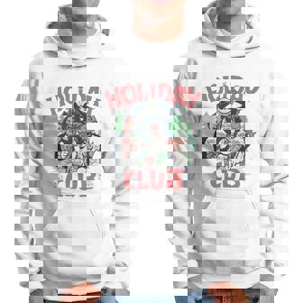 Holiday Club Christmas Squad Santa Snowman Funny Christmas Hoodie - Monsterry