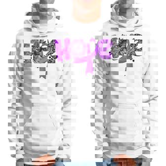 Hope Purple Ribbon Leopard Sunflower Sarcoidosis Awareness Hoodie | Mazezy