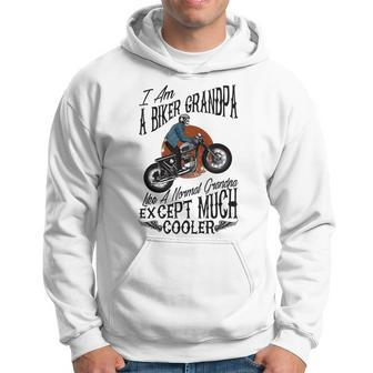 I Am A Biker Grandpa T Gift For Grandpas Motorbikes Gift For Mens Hoodie | Mazezy AU