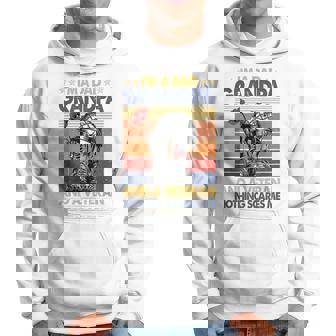 Im A Dad Grandpa & A Veteran Nothing Scares Me Veteran Day Hoodie | Mazezy