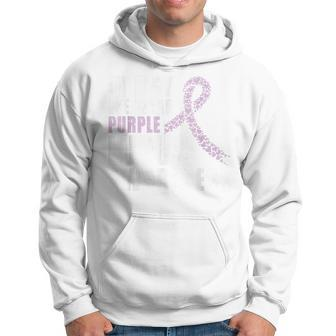 In May We Wear Purple Lupus Awareness Month Funny Purple Hoodie | Mazezy CA
