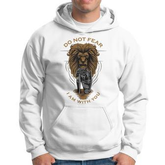 Isaiah 4110 Faith Based Quotes Christian Verse Lion Warrior Hoodie - Seseable