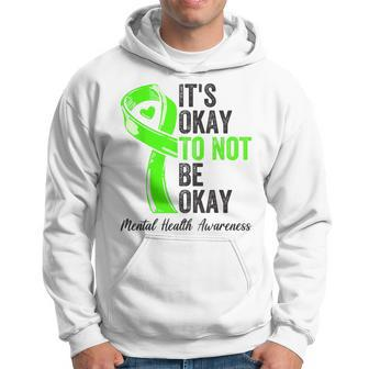 Its Okay To Not Be Okay - Mental Health Awareness Ribbon Hoodie | Mazezy
