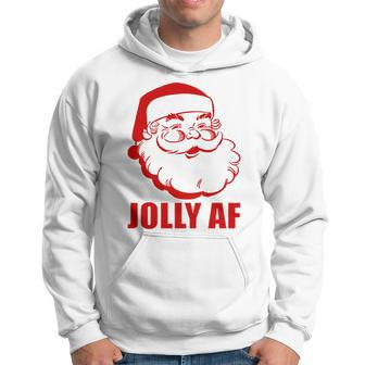 Jolly Af Santa Christmas Hoodie - Monsterry