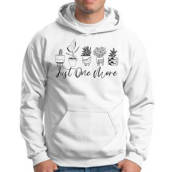 Just One More Plant Botanical Inspirational Cute Wildflower Hoodie - Seseable