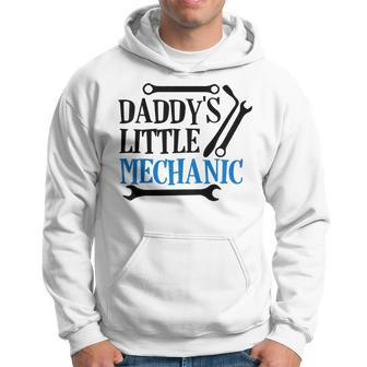 Kids Daddys Little Mechanic Son Gift Mechanic Baby Boy Outfit Hoodie | Mazezy