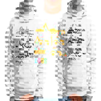 Kids Eggscavator Happy Easter Funny Excavator Hunting Egg Kids Hoodie | Mazezy