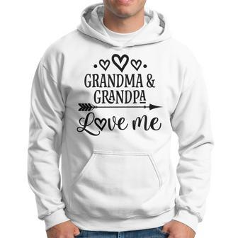 Kids Grandma And Grandpa Love Me Hoodie | Mazezy