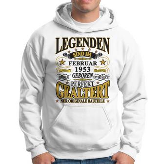 Legenden Sind Im Februar 1953 Geboren 70 Geburtstag Lustig Hoodie - Seseable