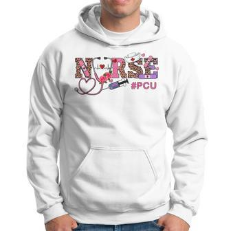 Leopard Pcu Nurse Happy Valentines Day Outfit For Nurses Hoodie - Seseable