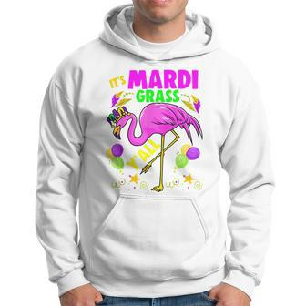 Lets Mardi Gras Yall Celebrating Party Flamingo Apparel Hoodie - Seseable