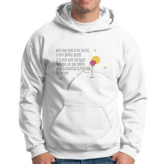 The Little Prince Quote Heart Sees Rightly Men Hoodie - Thegiftio UK