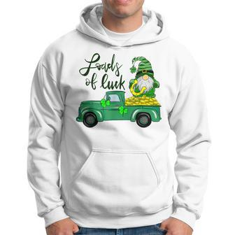 Loads Of Luck Truck Gnome St Patricks Day Shamrock Clover Hoodie - Seseable