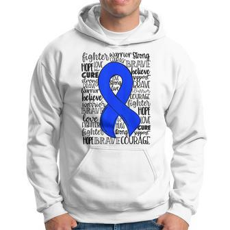 MeCfs Chronic Fatigue Syndrome Blue Ribbon Hope Love Cure Hoodie | Mazezy