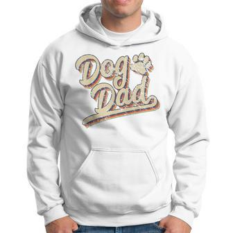 Mens Dog Dad Retro Vintage Dog Dad Fathers Day Hoodie - Seseable