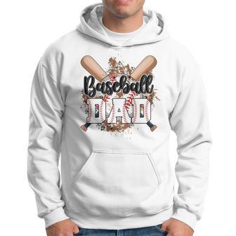 Mens Fathers Day Men Dad Daddy Baseball Dad Gifts Hoodie - Thegiftio UK