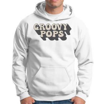 Mens Groovy Pops 70S Aesthetic Nostalgia 1970S Retro Dad Hoodie - Seseable