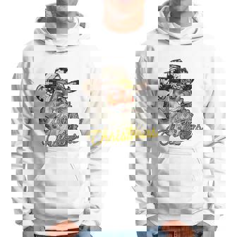 Merry Christmas Santa Cowboy Hoodie - Monsterry