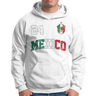 Mexico Soccer Mexican Jersey Football Retro 24 Futebol Fan Men Hoodie Graphic Print Hooded Sweatshirt - Thegiftio UK