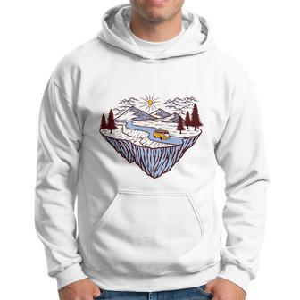 Mountain And Car Hoodie - Monsterry CA
