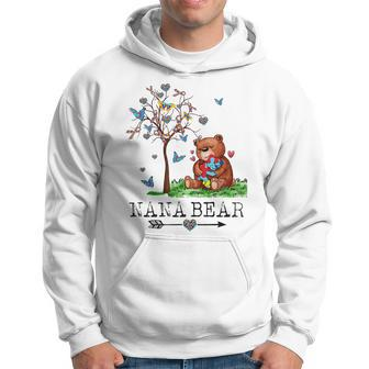 Nana Bear Autism Awareness Love Support Autism Mother Men Hoodie Graphic Print Hooded Sweatshirt - Seseable