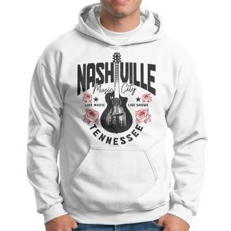 Nashville Tennessee Guitar Vintage Country Music City Hoodie | Mazezy