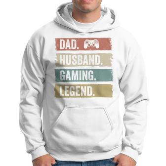 Papa Ehemann Gaming Legende Vintage Videospieler Papa Vater Hoodie - Seseable