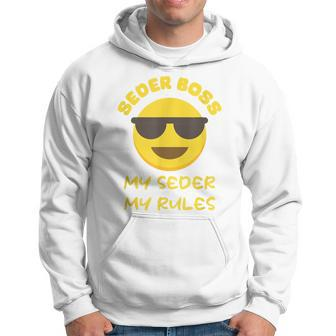 Passover Seder Boss My Rules Jewish Funny Pesach Matzah Hoodie | Mazezy