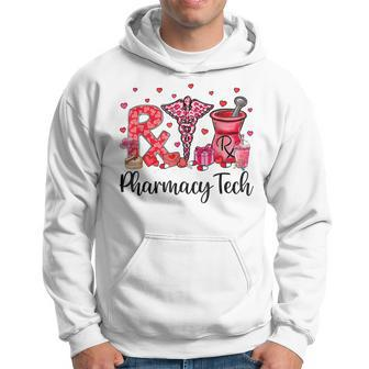 Pharmacy Tech Happy Valentines Day Funny Pharmacist Hoodie - Seseable