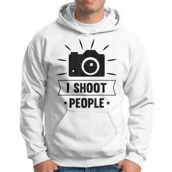 Photograph I Shoot People Photo Photographer Photography Men Hoodie Graphic Print Hooded Sweatshirt - Seseable