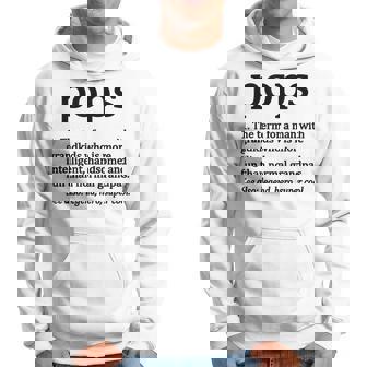 Pops Definition Funny Pops Grandpa Gift For Mens Hoodie | Mazezy