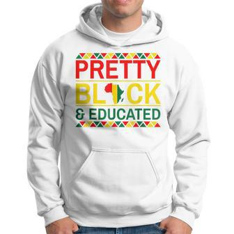 Pretty Black And Educated African Women Black History Month V3 Hoodie - Seseable