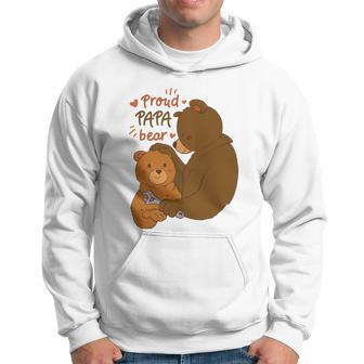 Proud Papa Bear Cute Gift Hoodie - Monsterry DE