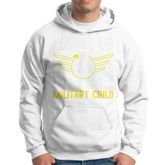 Purple Up Month Of The Military Child Veteran Soldier Hoodie - Seseable