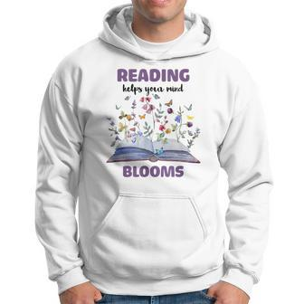 Reading Helps Your Mind Blooms Hoodie - Seseable
