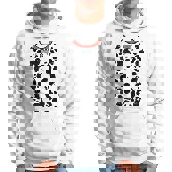 Red Dalmatian Costume Funny Halloween Dog Men Women Kids Men Hoodie Graphic Print Hooded Sweatshirt - Thegiftio