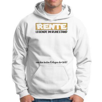 Rente Legende Im Ruhestand Kollegen Abschied Unterschreiben Hoodie - Seseable