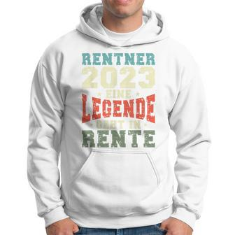 Rentner 2023 Rente Spruch Retro Vintage V2 Hoodie - Seseable