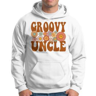 Retro Groovy Uncle Matching Family 1St Birthday Party Hoodie | Mazezy