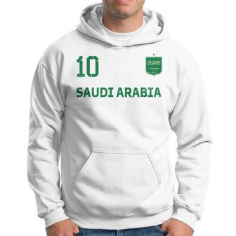 Saudi Arabia Soccer Fans Jersey Ksa Flag Football Lovers Men Hoodie Graphic Print Hooded Sweatshirt - Seseable