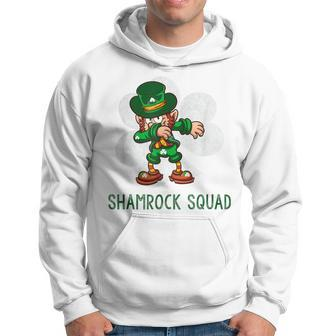 Shamrock Squad Dabbing Leprechaun St Patricks Day Hoodie | Mazezy