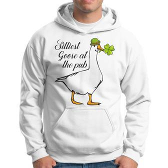 Silliest Goose At The Pub St Patricks Day Goose Meme Hoodie | Mazezy
