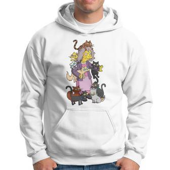 The Simpson Crazy Cat Lady Shirts Cats Lady Christmas Sweatshirts For Christmas Xmas Men Hoodie - Thegiftio UK